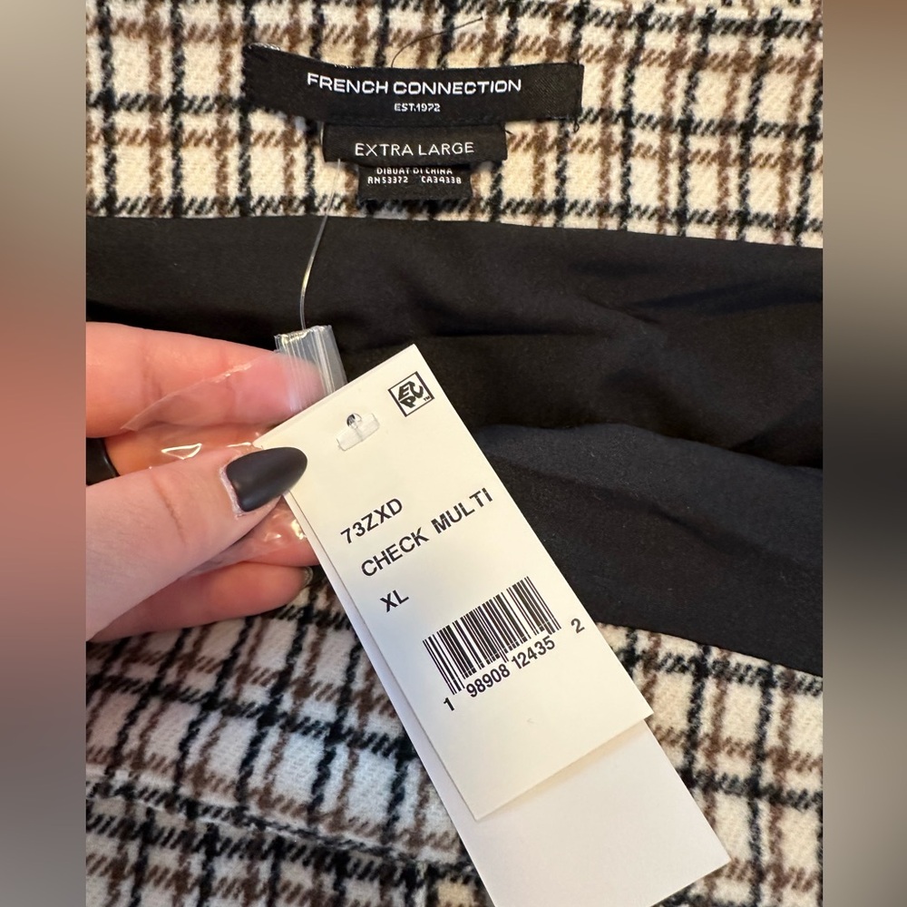 French Connection Plaid Button-Front Mini Skirt N… - image 6